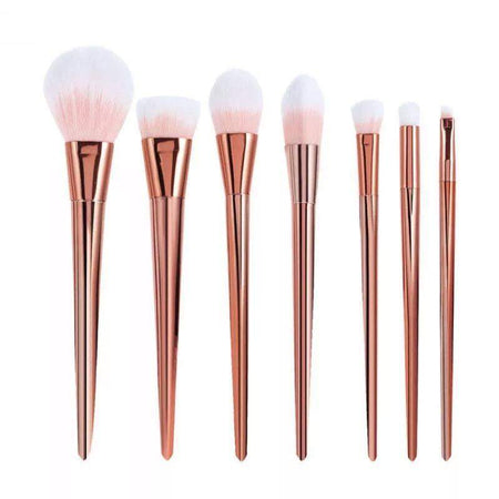 Eye Essential Rose Gold Brush Set with Pouch- 12 piece