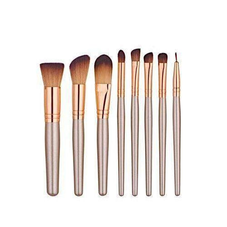 Eye Essential Rose Gold Brush Set with Pouch- 12 piece
